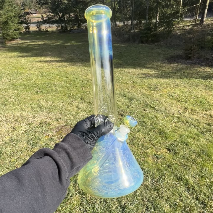 16" Fumed Beaker Bong Glass Pipe Mary Jane's Glass