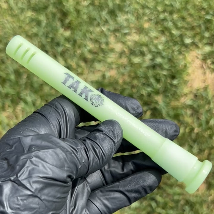 14mm Mint Green Tako Logo Downstem Accessory Tako Glass
