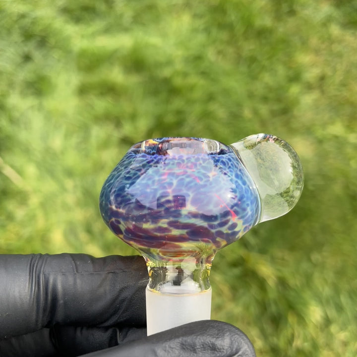18 mm Purple Nebula Pull Slide with Huge Magnifying Marble