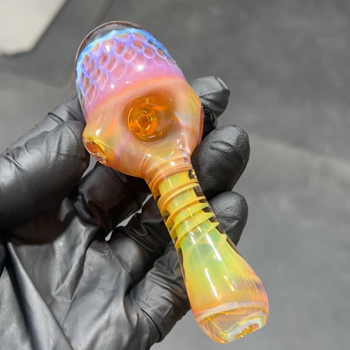 Alien Brain Honeycomb Pipe Glass Pipe Plug a Nug