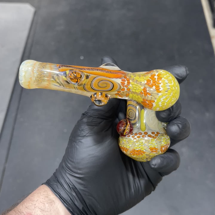Glass Berry Cupcake Sidecar Bubbler Glass Pipe Glass Berry Cupcake