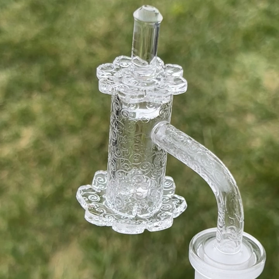 14 mm 90° Clouds Quartz Banger