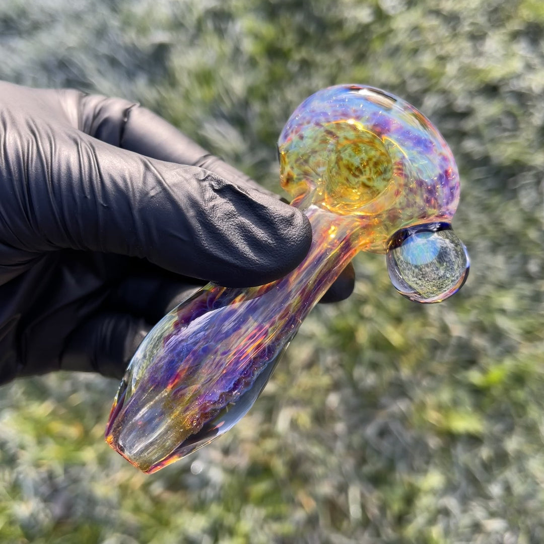 Purple Ghost Pipe with White Planet Opal