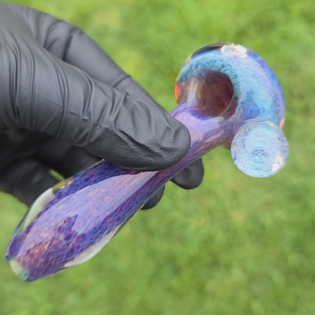 Purple Nebula Pipe with Dichro Marble