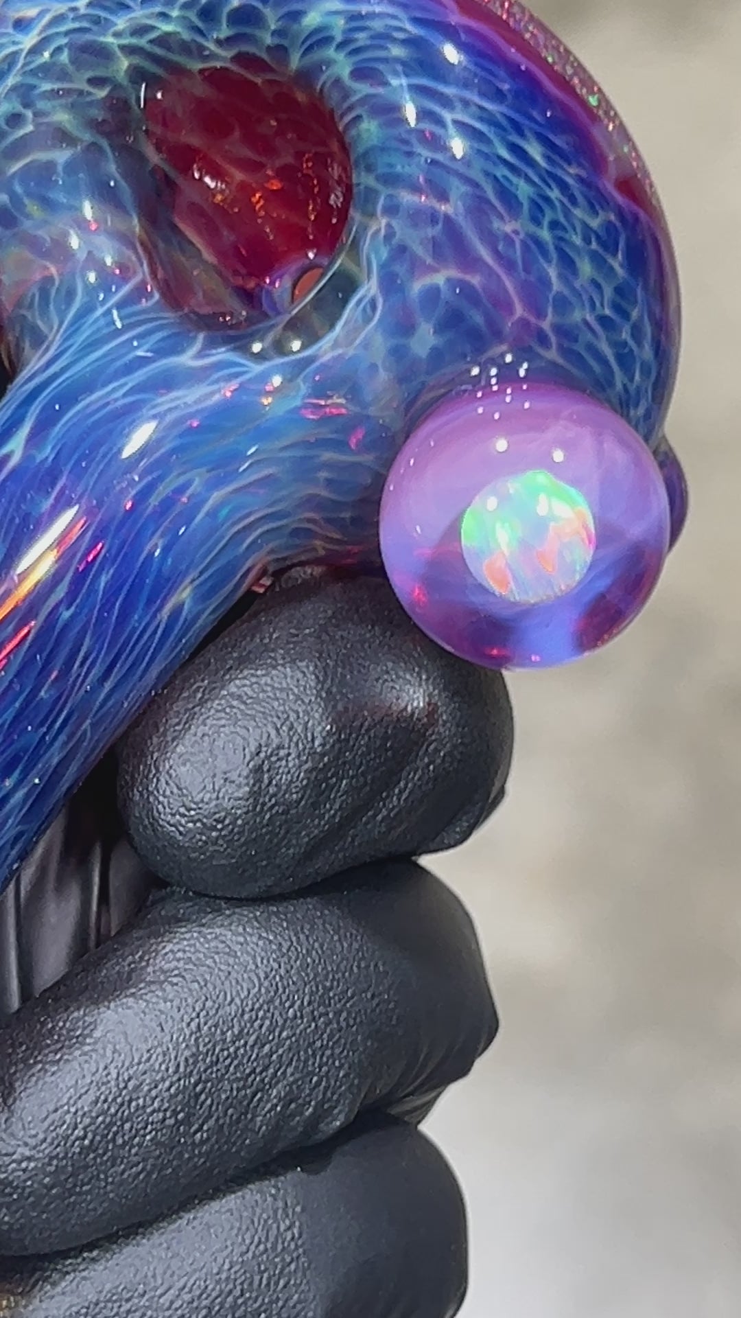 Purple Nebula Telemagenta Opal Pipe