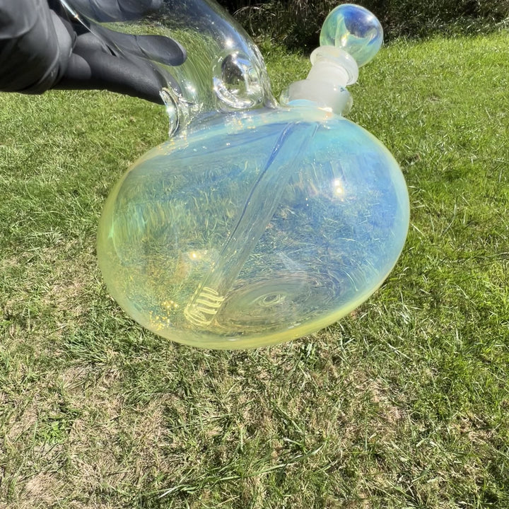 18" Fumed Zig Zag Bubble Bong Glass Pipe Mary Jane's Glass