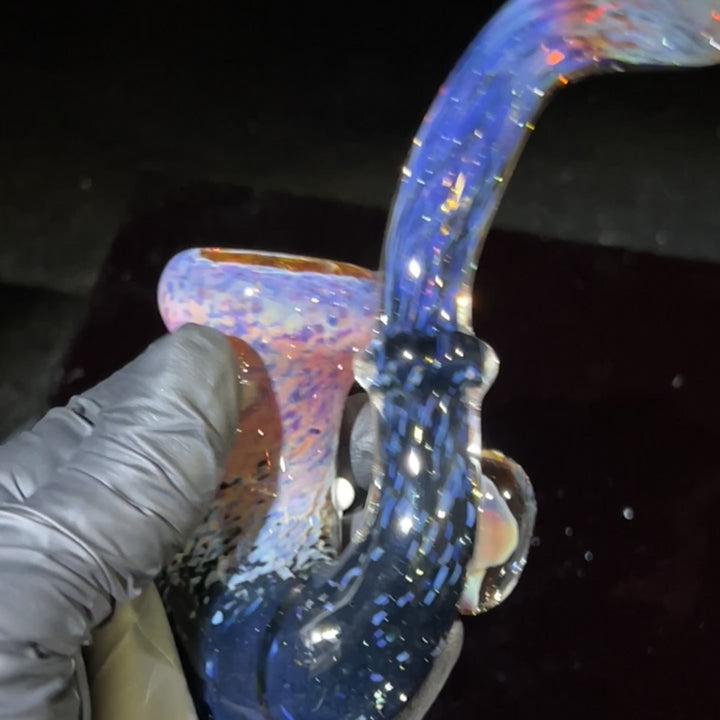 Purple Magic Frog Mushroom Sherlock Glass Pipe Beezy Glass