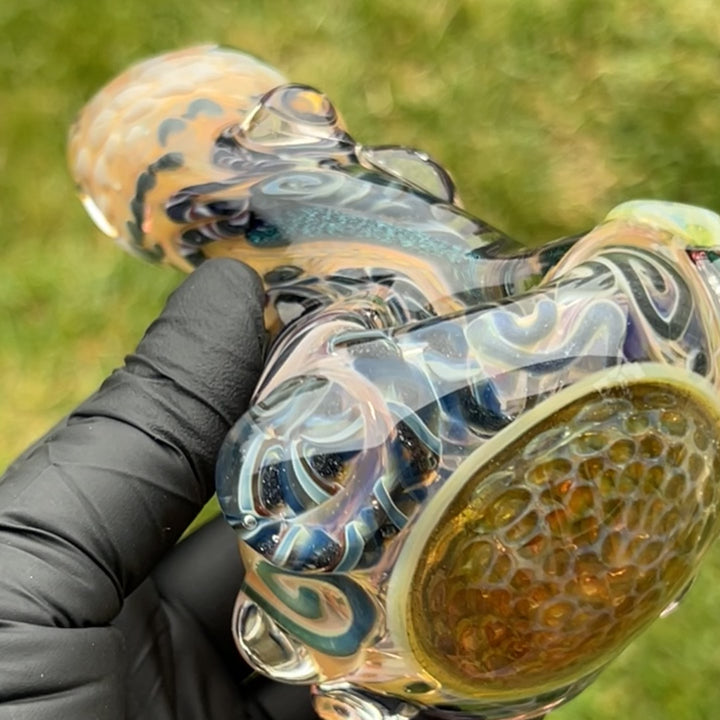 Molten Thick and Twisted Pipe