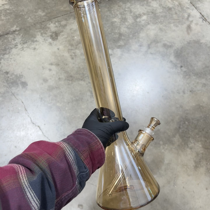 16" Translucent Beaker Bong - Champagne