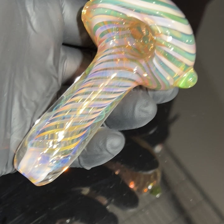 Thick Fume Pipe Green Slyme Marble