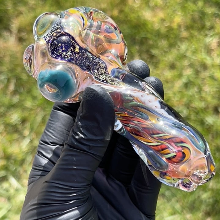 Molten Twisted Chaos Spoon Glass Pipe Molten Imagination