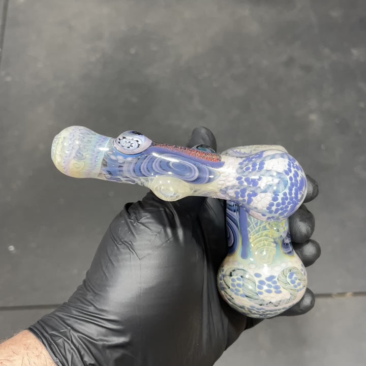 Glass Berry Cupcake Sidecar Bubbler Glass Pipe Glass Berry Cupcake