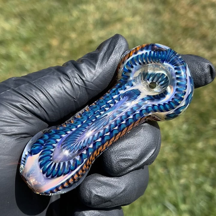Color Inside Out Spoon Glass Pipe Tiny Mike