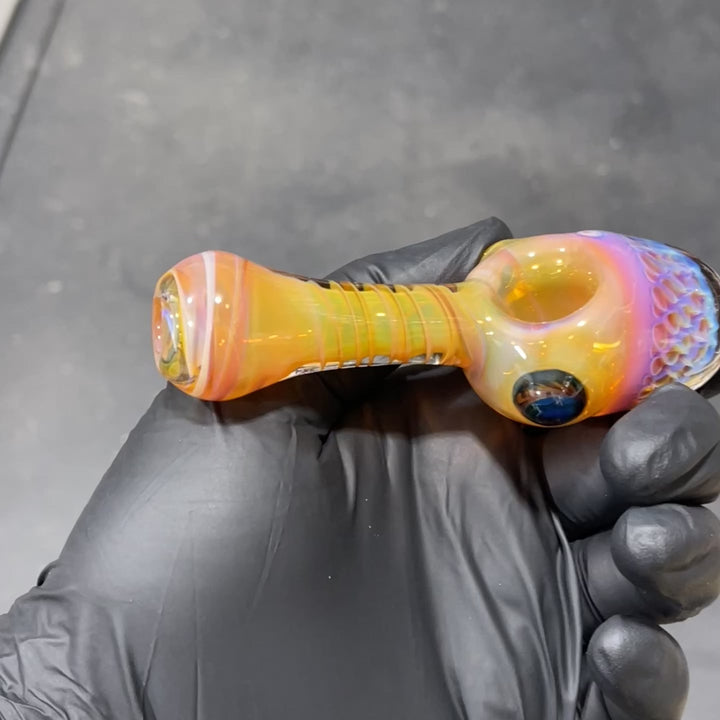 Alien Brain Honeycomb Pipe Glass Pipe Plug a Nug