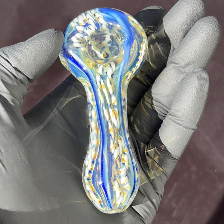 Color Inside Out Spoon Glass Pipe Tiny Mike