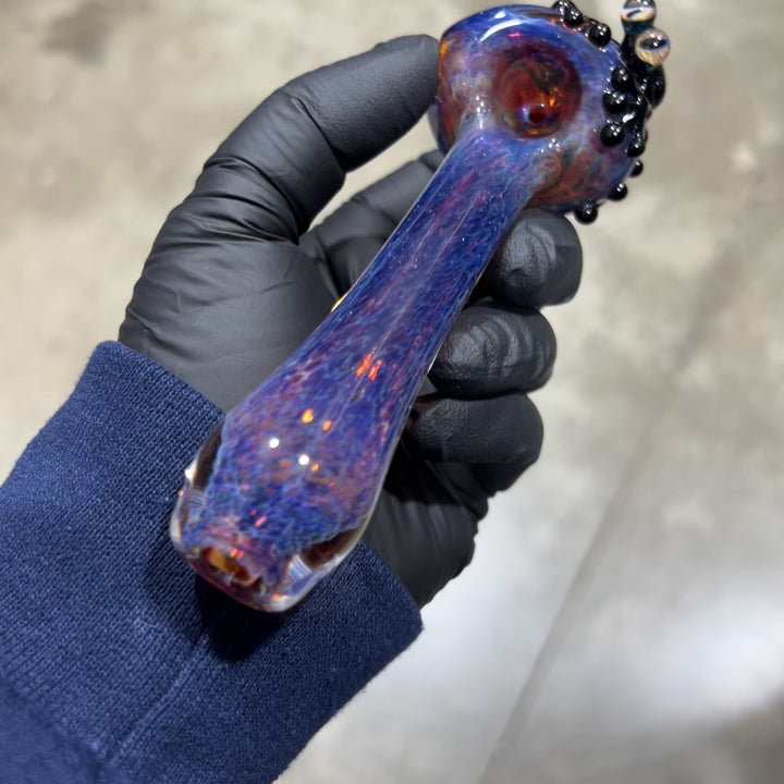Purple Magic Frog Spoon Glass Pipe Beezy Glass