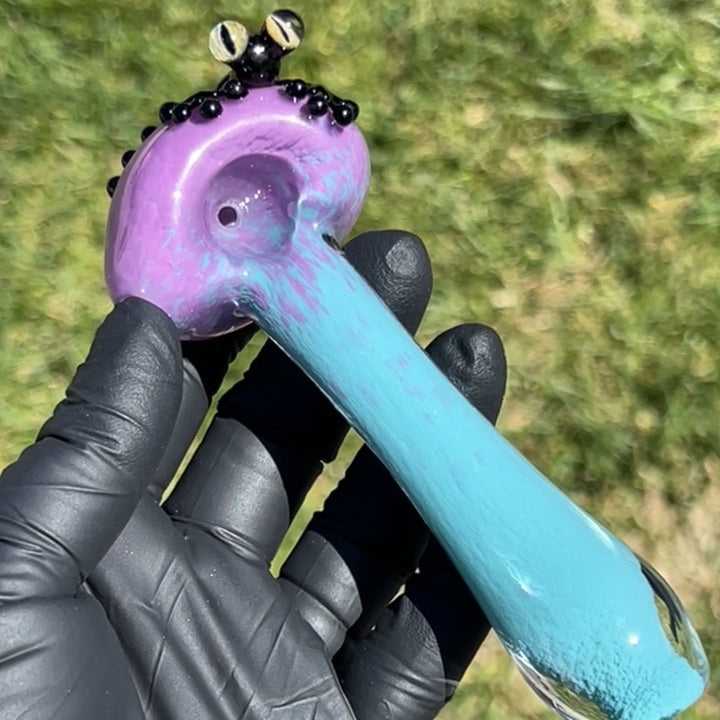 Frozen Explosion Frog Spoon Glass Pipe Beezy Glass
