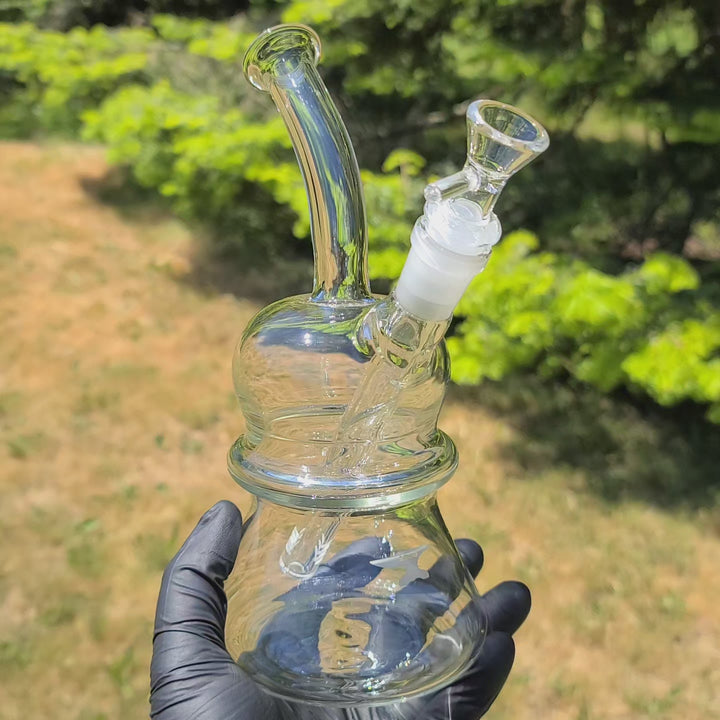 Solid Glass Bubble Top Beaker Bubbler