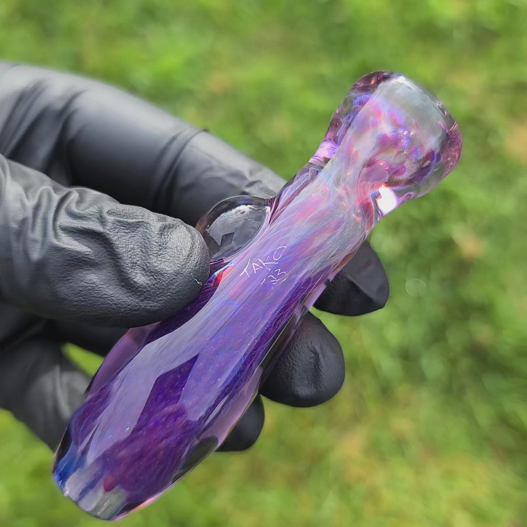 Purple Piston Dichroic Chillum Glass Pipe – VisceralAntagonisM