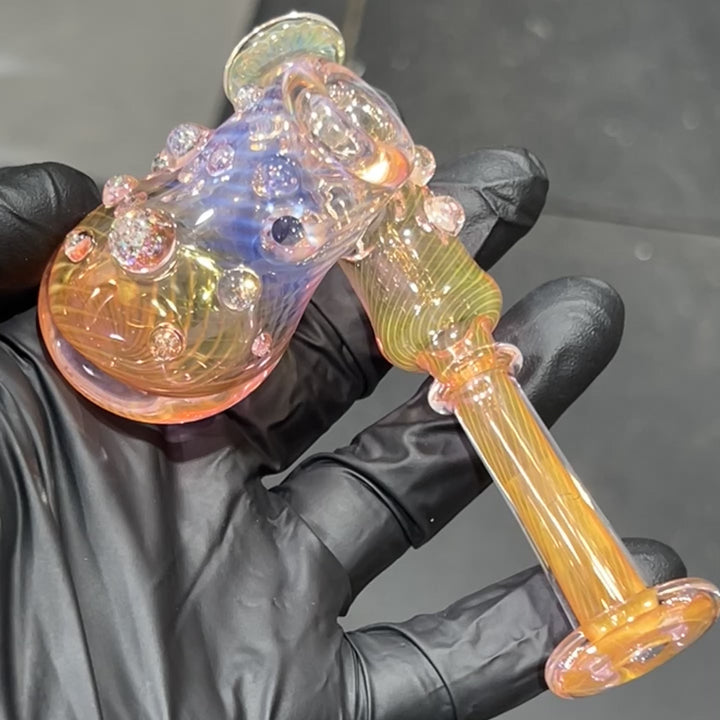 Gold Fumed Sidecar Pipe Glass Pipe Sugar Shack