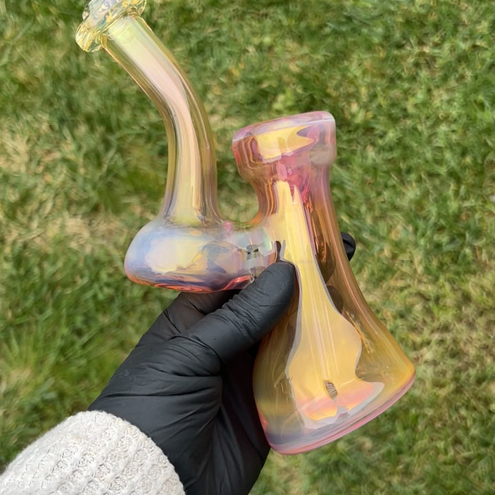 Gold Fume Bubbler with Lavender Carb