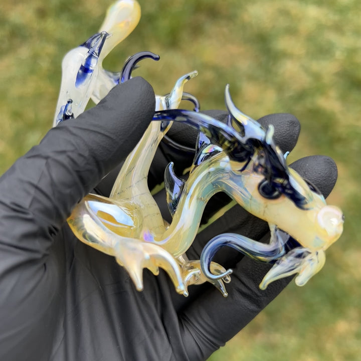 Mini Taoist Dragon Pipe Glass Pipe Fereyel Fiore Glass