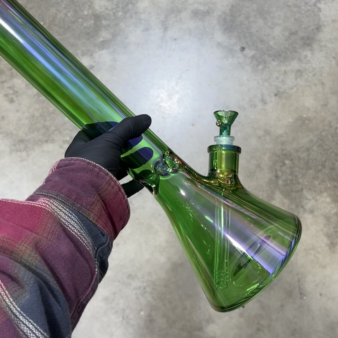 16" Translucent Beaker Bong - Green