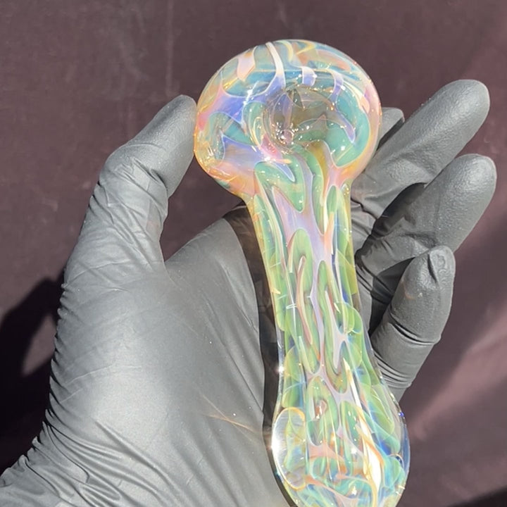 Large Ghost Flame Pipe Glass Pipe Tiny Mike