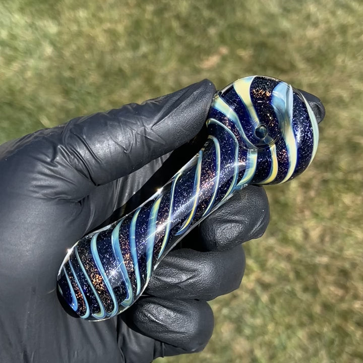 Fumed Dichro Spoon Glass Pipe Tiny Mike