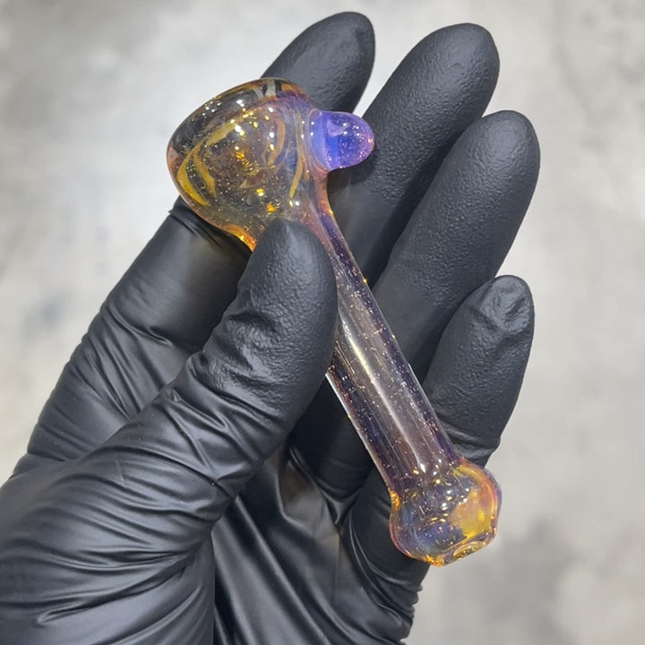 Frit Pocket Chillum Glass Pipe T-Bag Glass