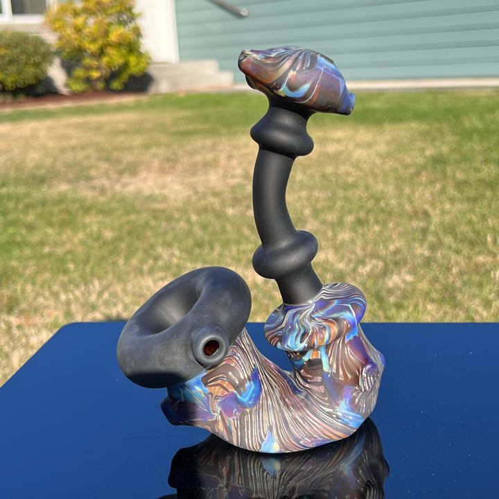 Wood Grain Sherlock Pipe Glass Pipe Neemo Glassworks   