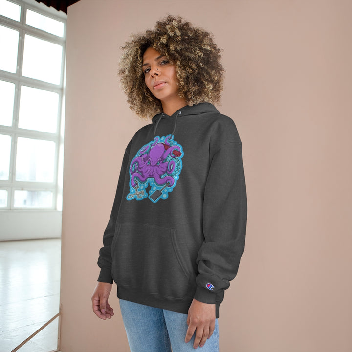 Tako Champion Hoodie Apparel Printify   