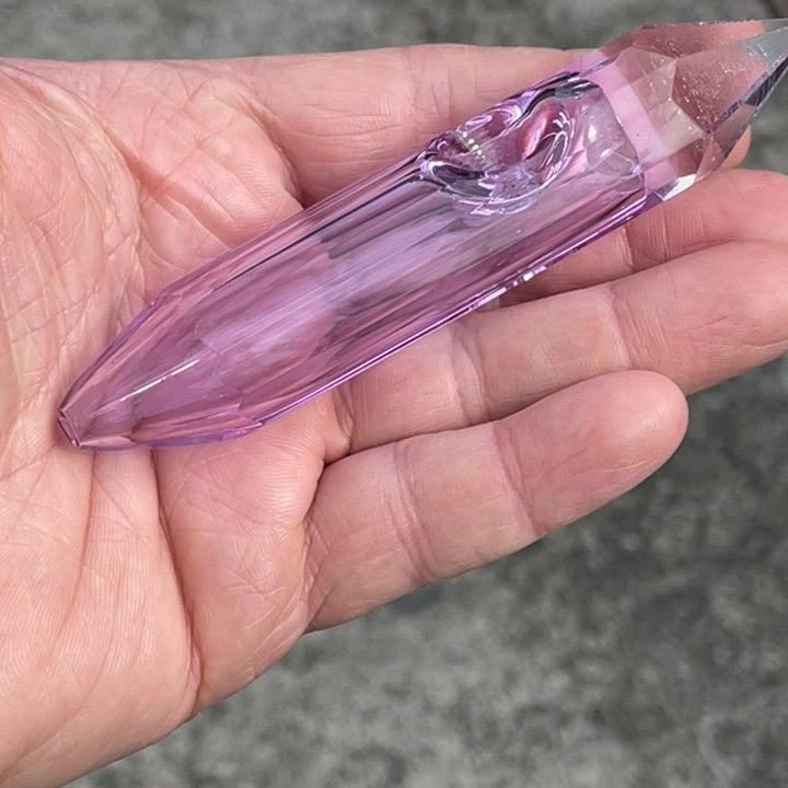 Amethyst Crystal Glass Pipe