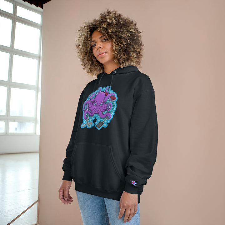 Tako Champion Hoodie Apparel Printify   