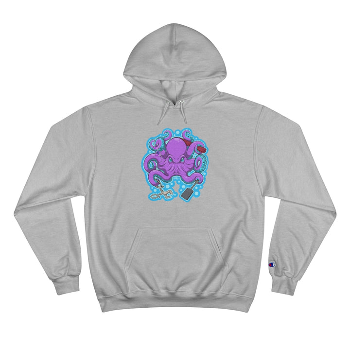 Tako Champion Hoodie Apparel Printify Light Steel S 
