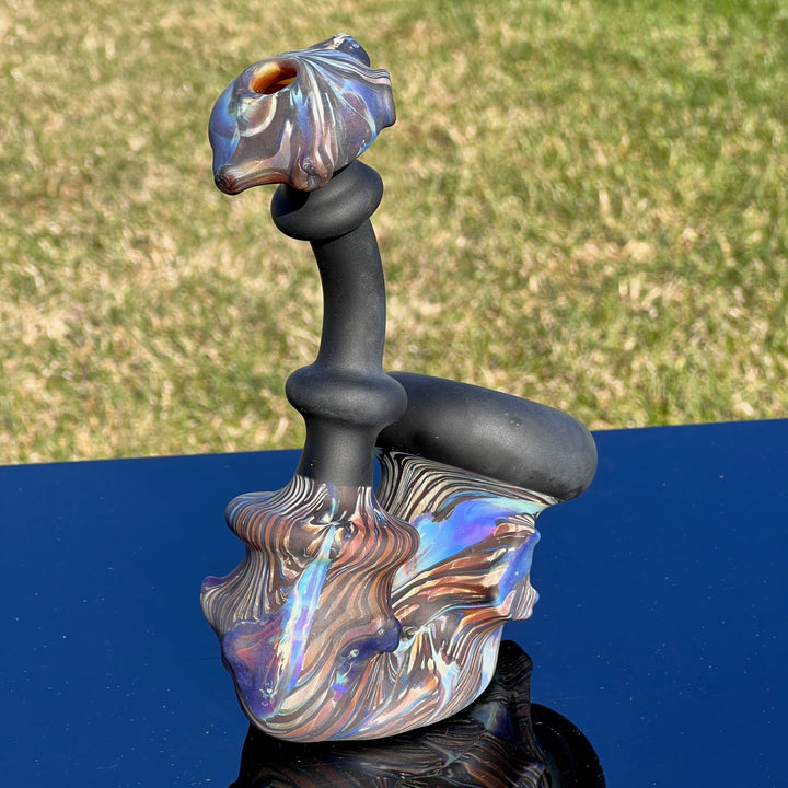 Wood Grain Sherlock Pipe Glass Pipe Neemo Glassworks   