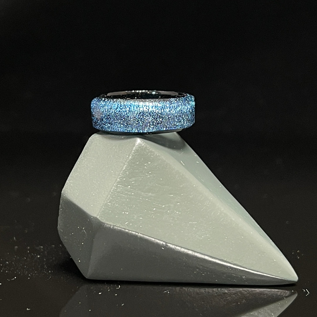 Dichro Blue Band Glass Ring Jewelry Marni420   