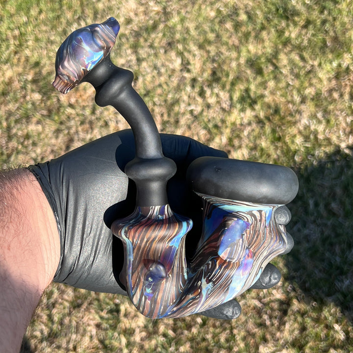 Wood Grain Sherlock Pipe Glass Pipe Neemo Glassworks   