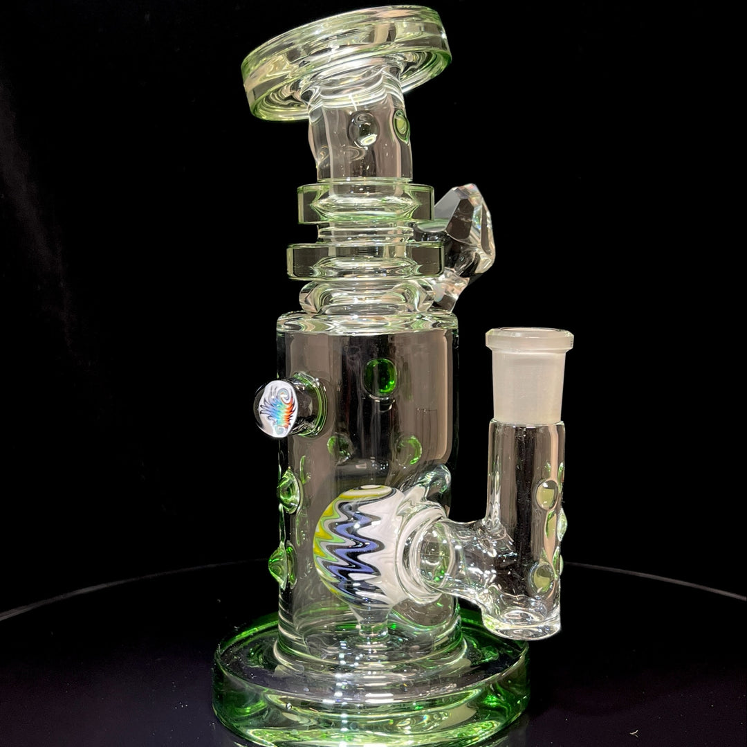 Crystal Krippy Worked  Rig Glass Pipe Hubbard Glass   