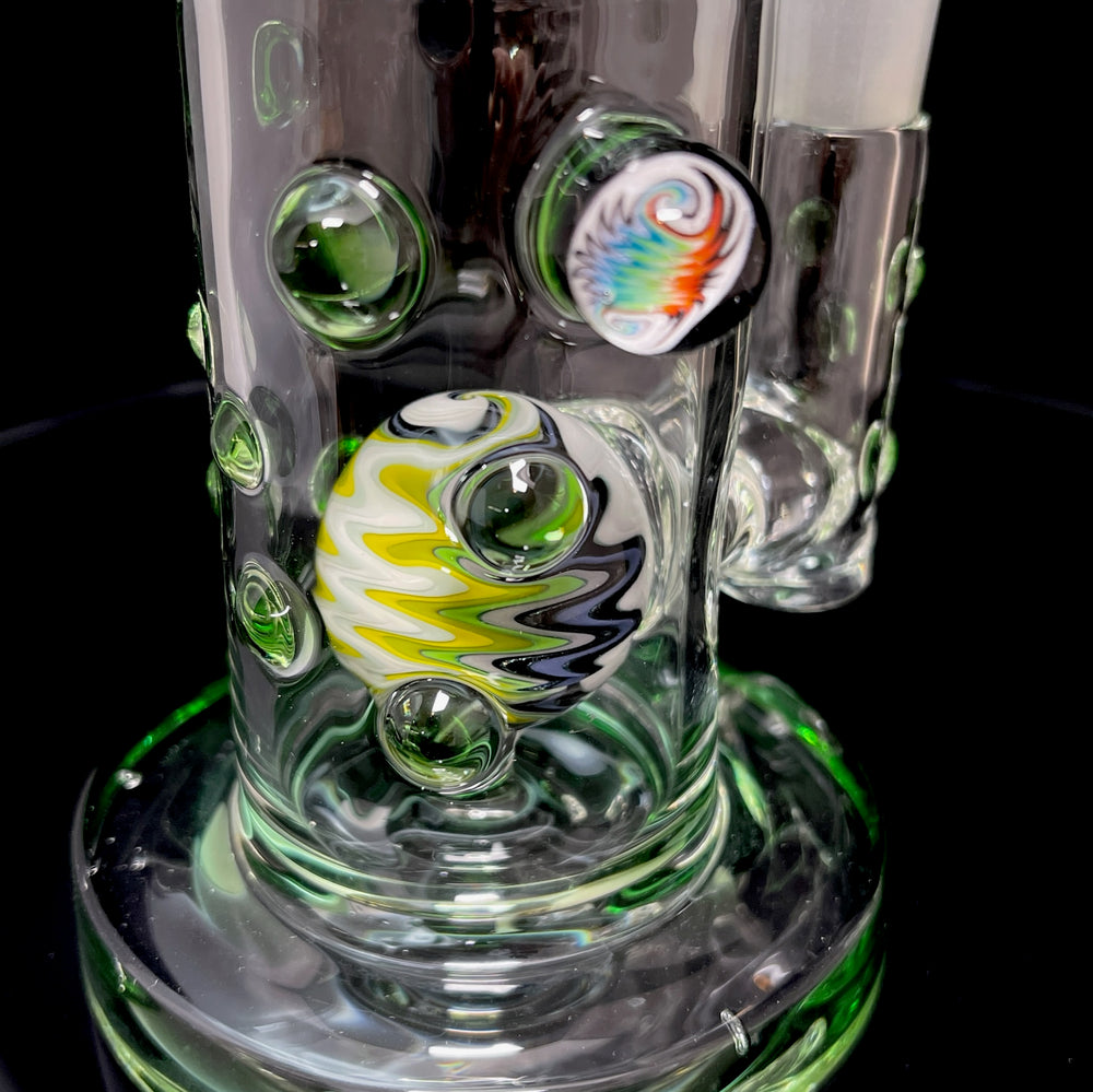 Crystal Krippy Worked  Rig Glass Pipe Hubbard Glass   