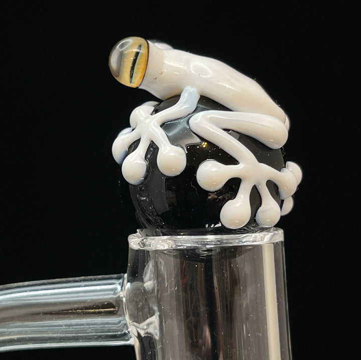White Beezy Frog Terp Slurper Set Accessory Beezy Glass   