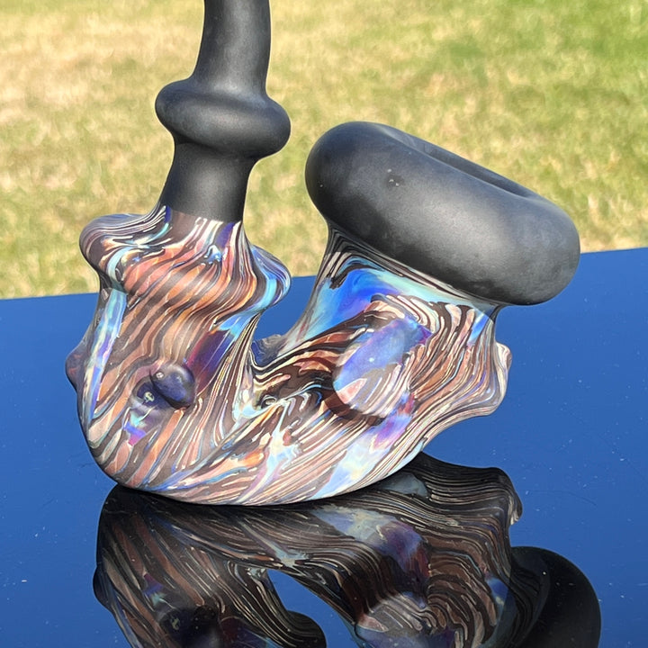 Wood Grain Sherlock Pipe Glass Pipe Neemo Glassworks   