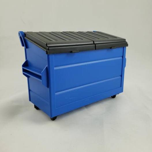 Mini Dumpster Desktop Container Accessory Fresh Glass Co Blue  