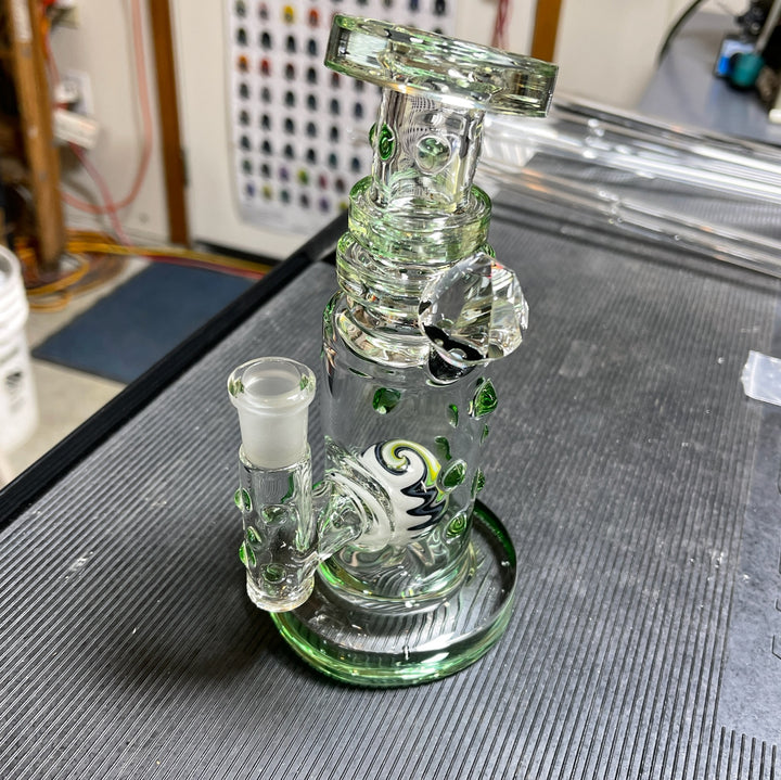 Crystal Krippy Worked  Rig Glass Pipe Hubbard Glass   