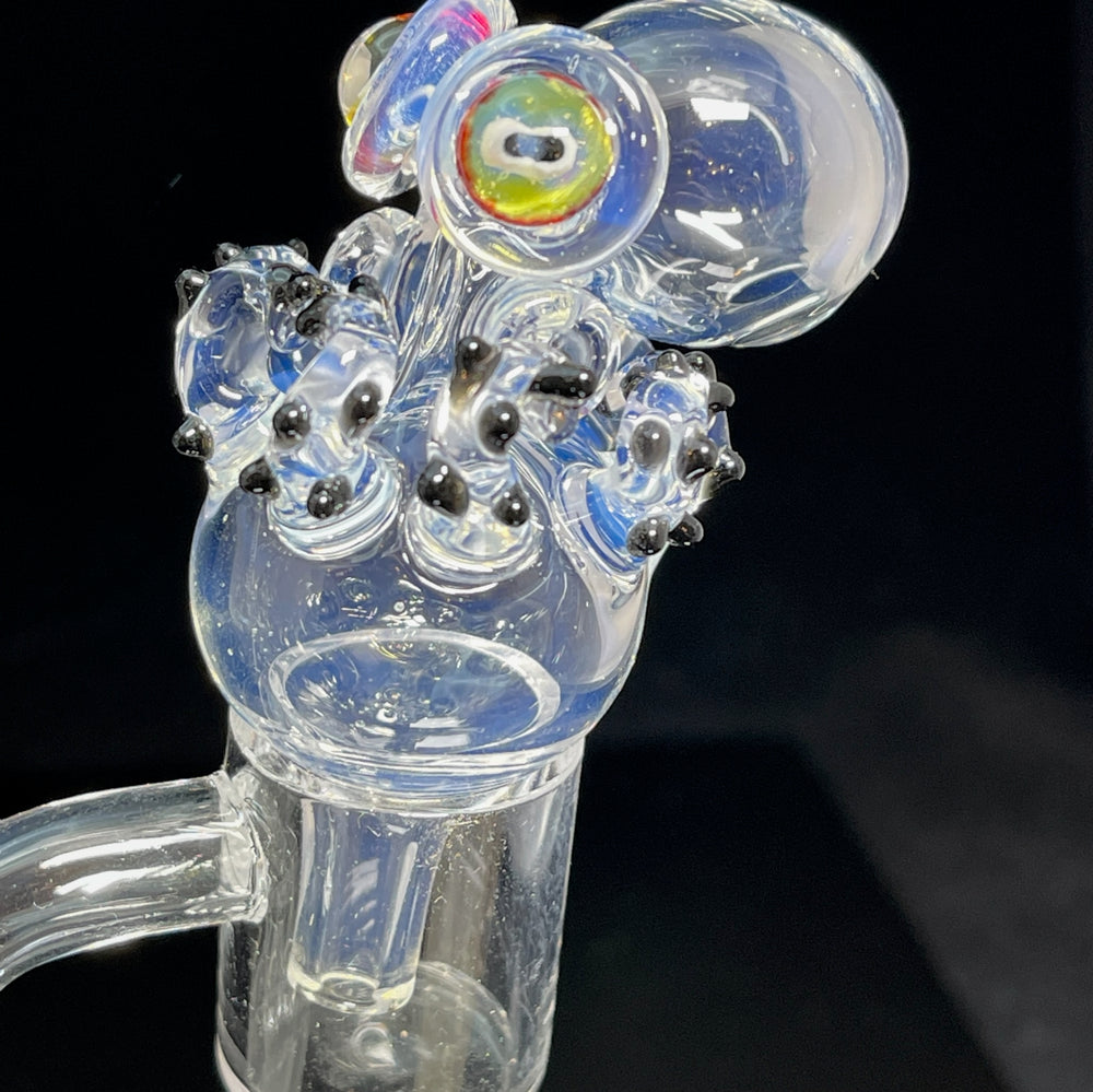Octo Bubble Cap Color changing Glass Pipe Tako Glass   