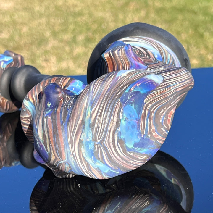 Wood Grain Sherlock Pipe Glass Pipe Neemo Glassworks   