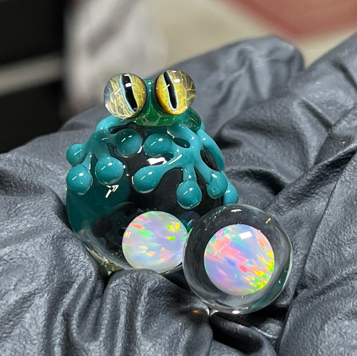 Frog Opal Terp Slurper Marble Set Accessory Beezy Glass   