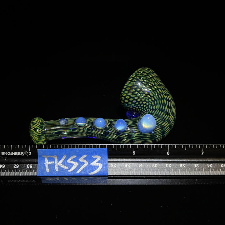 Snake Skin Sherlock Pipe 3 Glass Pipe Firekist Glass   