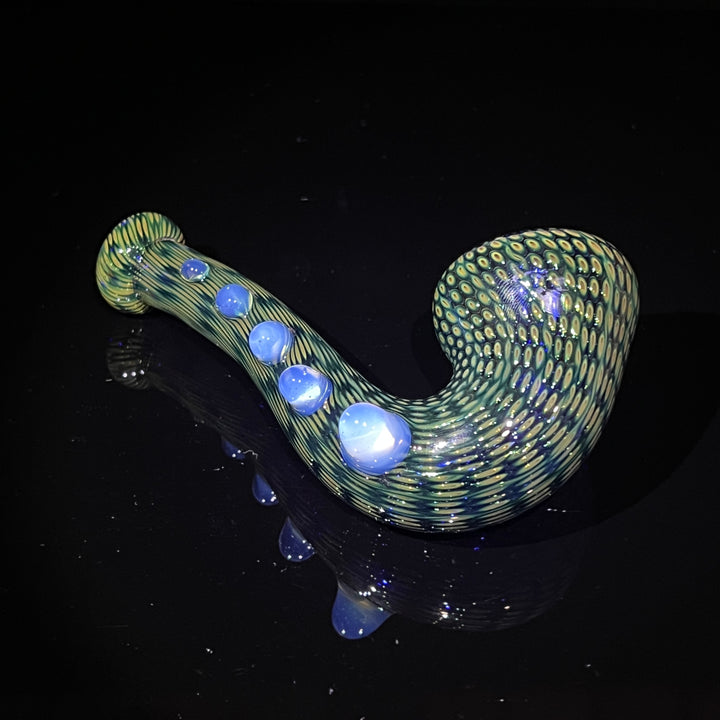Snake Skin Sherlock Pipe 3 Glass Pipe Firekist Glass   