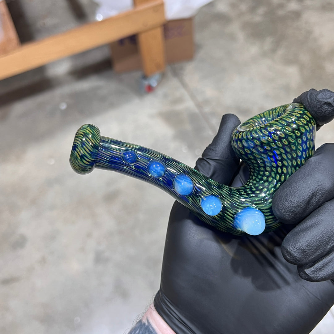 Snake Skin Sherlock Pipe 3 Glass Pipe Firekist Glass   
